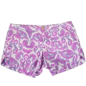 Lilly Pulitzer Adie Shorts in Amethyst Beach Bathers Size 2 Purple/White/Blue